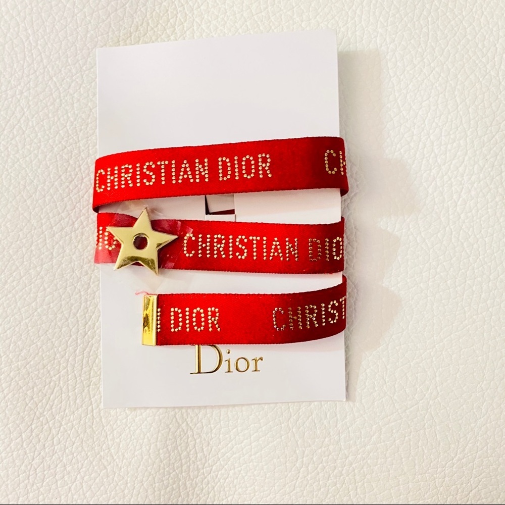 Christian Dior Red Gold Lucky Bracelet